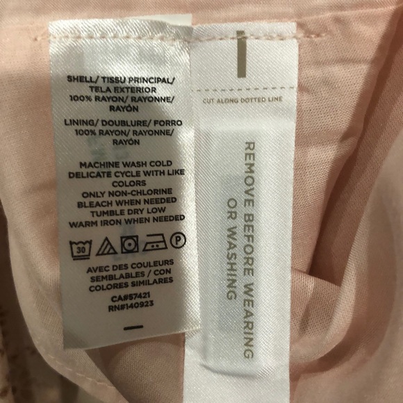 NWT LOFT Pink Floral Vine Tiered Dress - Picture 5 of 6